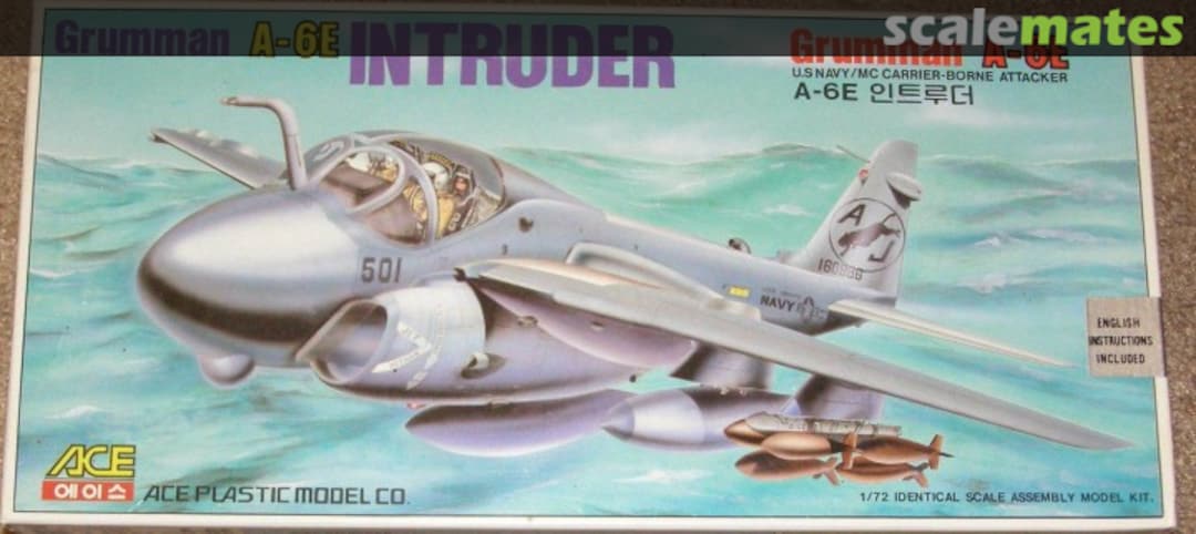 Boxart Grumman A-6E Intruder 1200 ACE Hobby Kit
