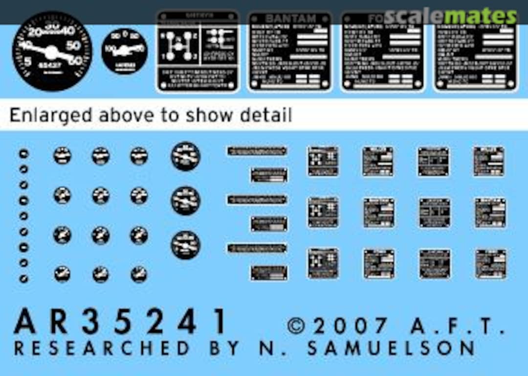 Boxart Jeep instruments and placards AR35241 Archer Boxart Jeep instruments and placards AR35241 Archer