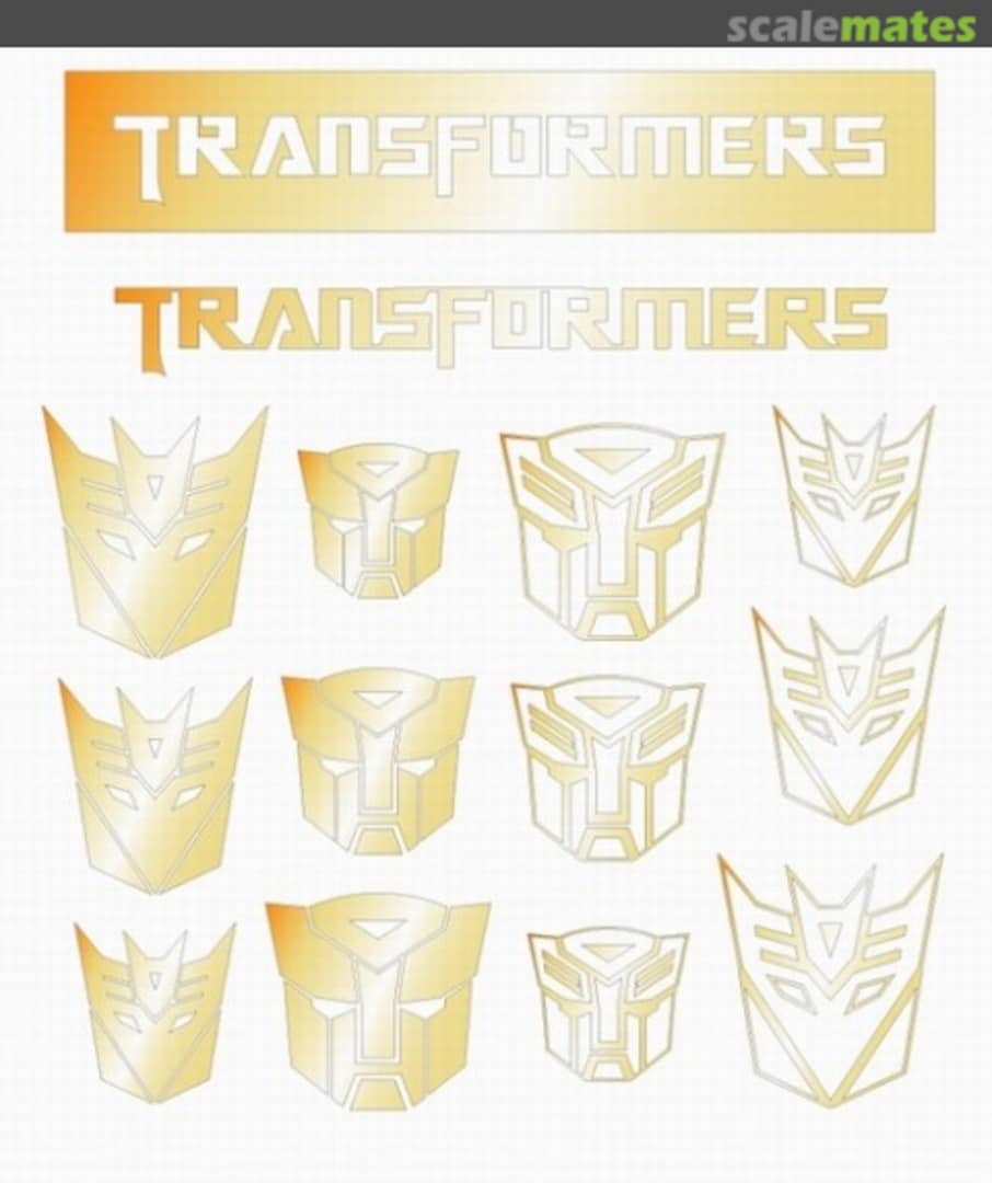 Boxart Transformers Stickers (Gold) MS-047 A+ Club Boxart Transformers Stickers (Gold) MS-047 A+ Club
