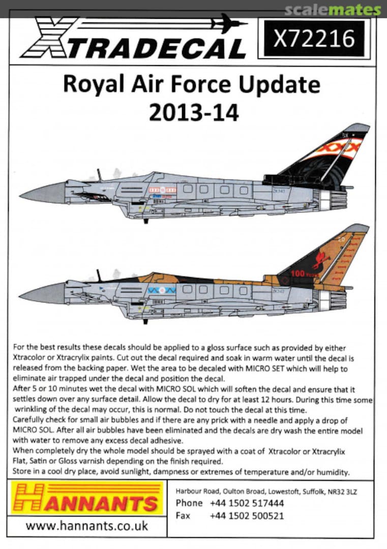 Boxart RAF 2014 Update X72216 Xtradecal Boxart RAF 2014 Update X72216 Xtradecal