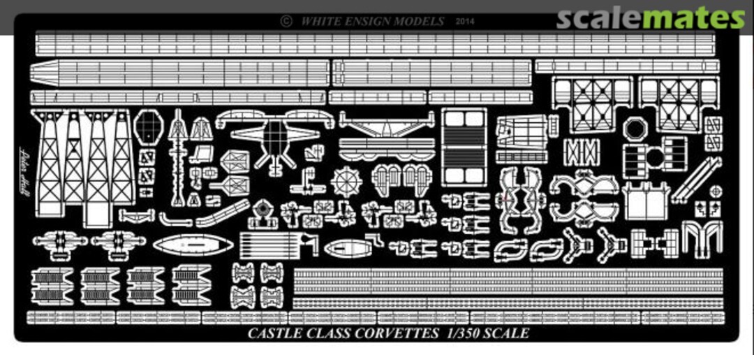 Boxart Castle Class Corvette Photo-etched parts PE 35179 White Ensign Models Boxart Castle Class Corvette Photo-etched parts PE 35179 White Ensign Models