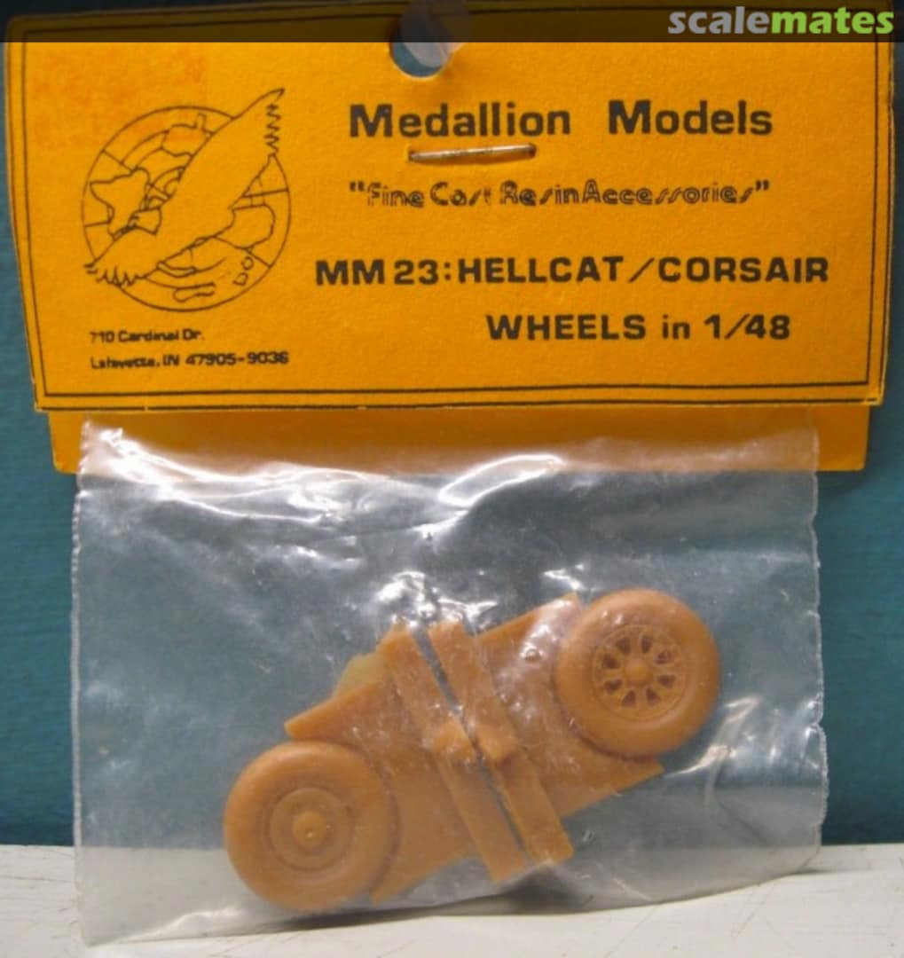 Boxart Hellcat/Corsair Wheels in 1/48 MM23 Medallion Models Boxart Hellcat/Corsair Wheels in 1/48 MM23 Medallion Models