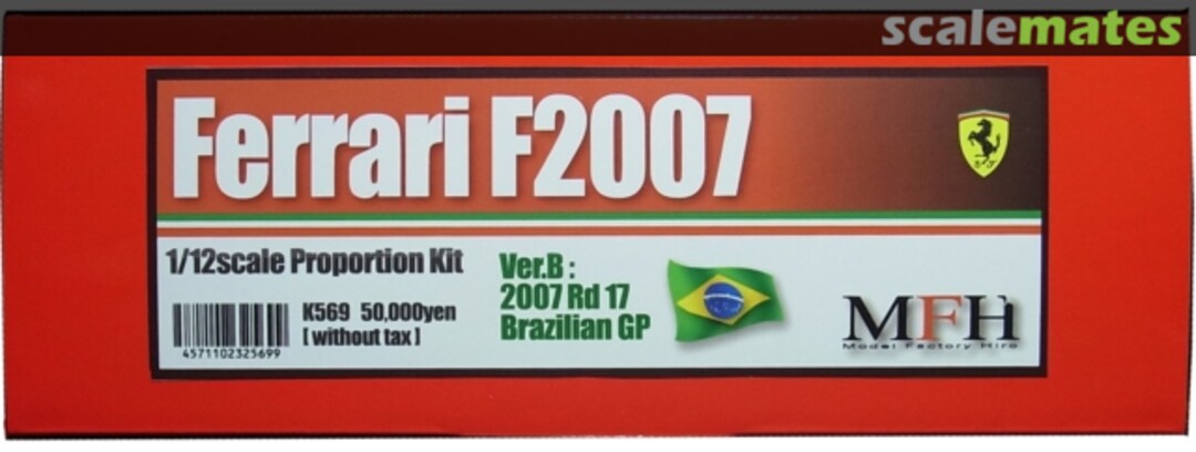 Boxart Ferrari F2007 K-569 Model Factory Hiro