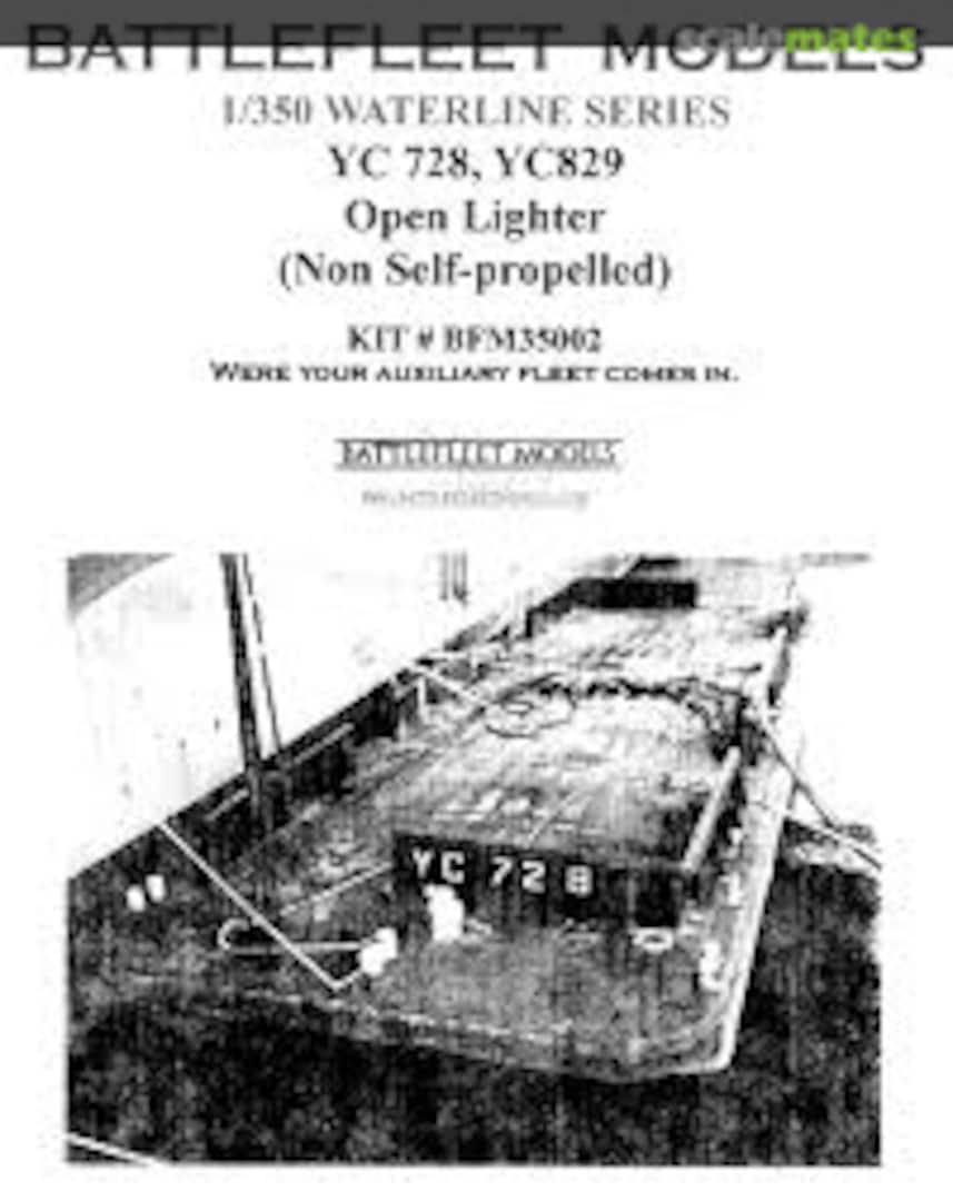 Boxart YC-728 & YC-829 Open Lighter (Non Self Propelled) Barges BFM-35002 Battlefleet Models Boxart YC-728 & YC-829 Open Lighter (Non Self Propelled) Barges BFM-35002 Battlefleet Models