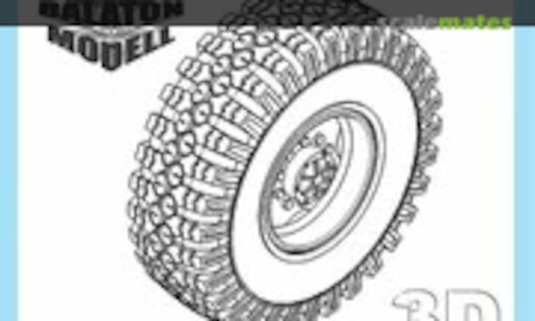 1:72 O-47 wheels set for ICM Ural-375/4320 kit (Balaton Modell BM7219) BM7219