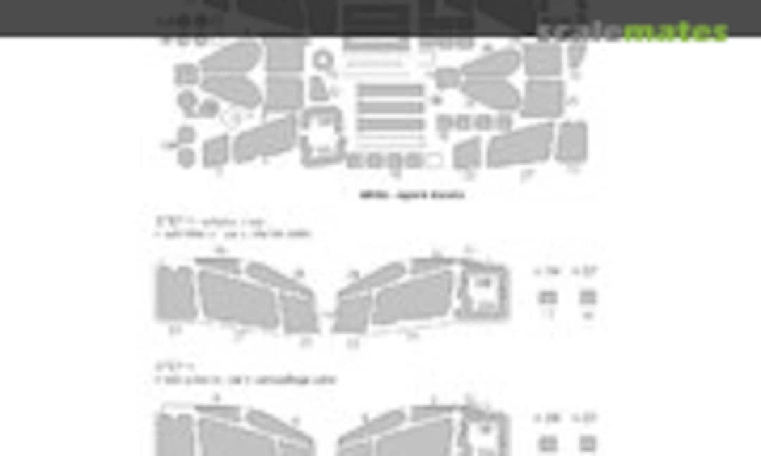 1:72 Mi-24A Hind EXPERT kabuki masks (New Ware NWAM0531) NWAM0531