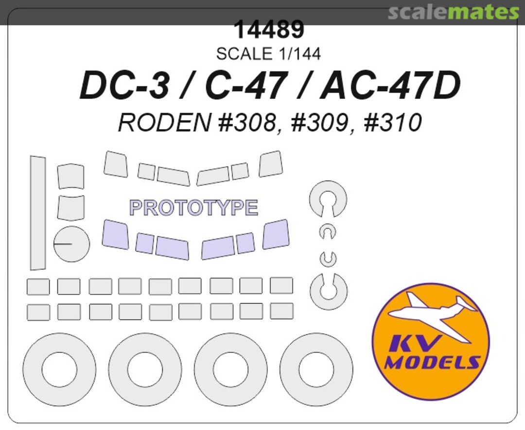 Boxart DC-3 / C-47 / AC-47D 14489 KV Models Boxart DC-3 / C-47 / AC-47D 14489 KV Models