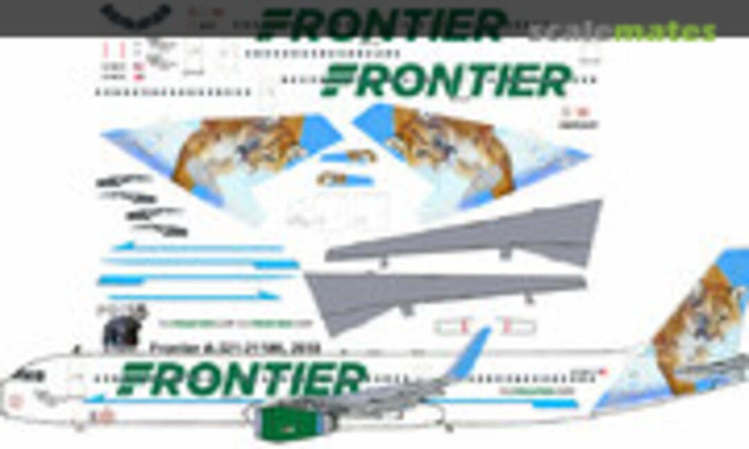 1:144 Frontier "Mountain Lion" Airbus A321 (Pointerdog Decals PD718) PD718