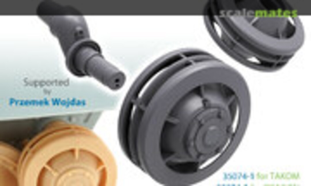 1:35 Panther Idler 600mm Type (2 Pieces) (T-Rex Studio TR35074-1) TR35074-1