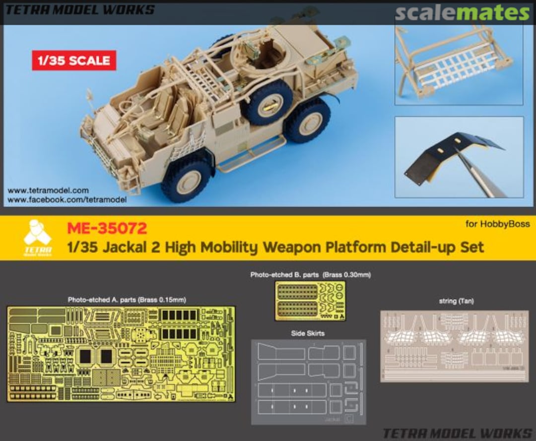 Boxart Jackal 2 High Mobility Weapon Platform detail set ME-35072 Tetra Model Works Boxart Jackal 2 High Mobility Weapon Platform detail set ME-35072 Tetra Model Works