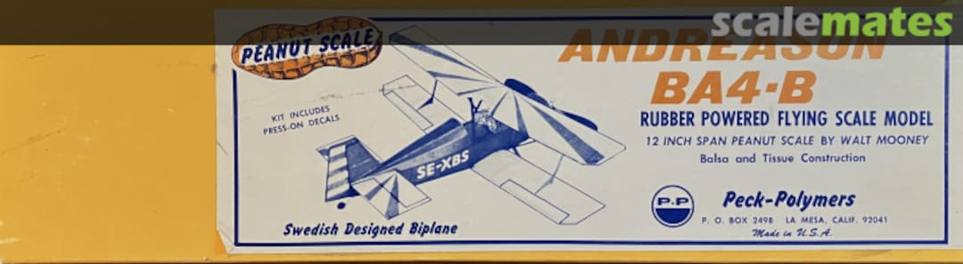 Boxart Andreason BA4-B No. PP-6 Peck-Polymers Boxart Andreason BA4-B No. PP-6 Peck-Polymers