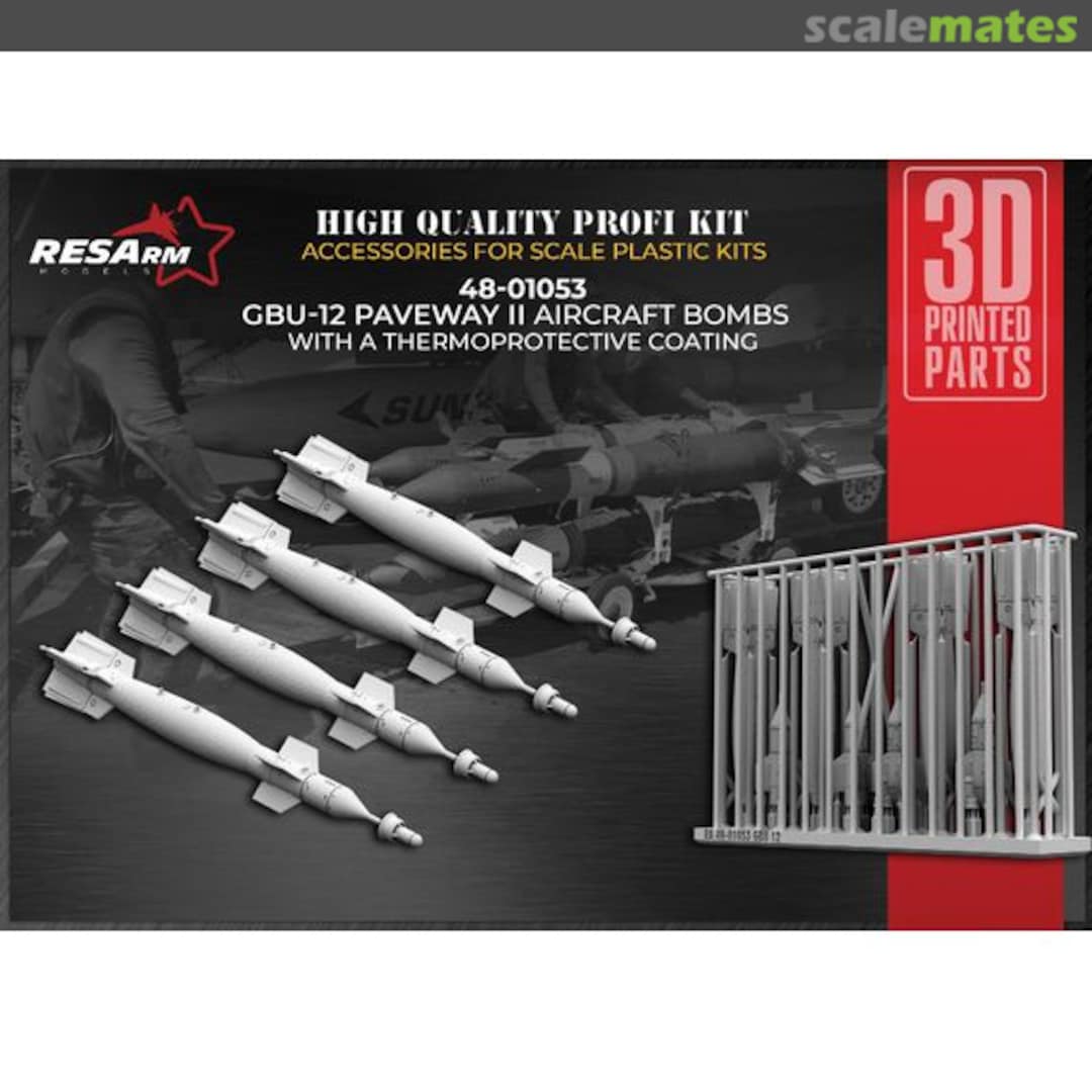 Boxart GBU-12 Paveway II aircraft bombs 48-01053 RESArm Boxart GBU-12 Paveway II aircraft bombs 48-01053 RESArm