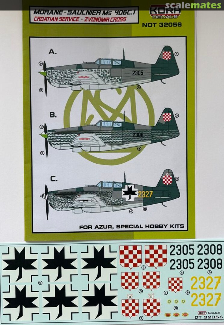 Boxart Morane-Saulnier MS 406C.1 NDT32056 Kora Models Boxart Morane-Saulnier MS 406C.1 NDT32056 Kora Models