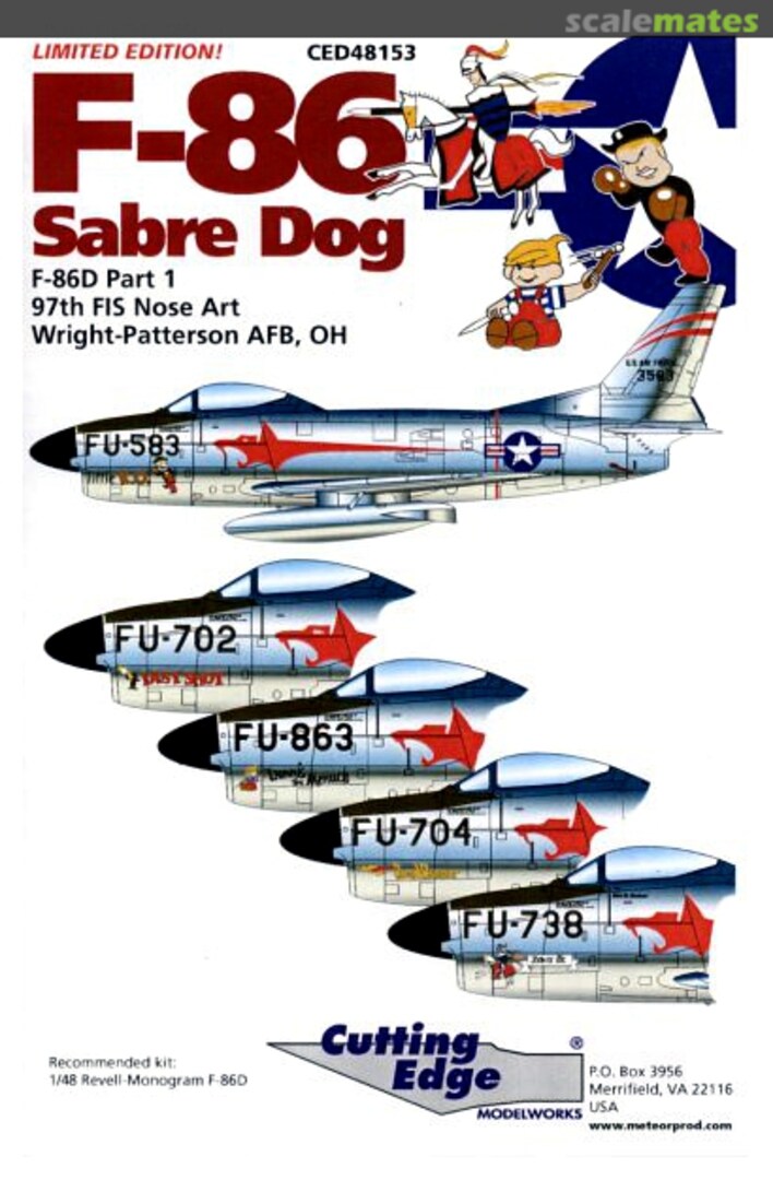 Boxart F-86 Sabre Dog CED48153 Cutting Edge Modelworks Boxart F-86 Sabre Dog CED48153 Cutting Edge Modelworks