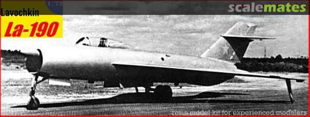 Boxart Lavochkin La-190 UCM-72265 Unicraft Models Boxart Lavochkin La-190 UCM-72265 Unicraft Models