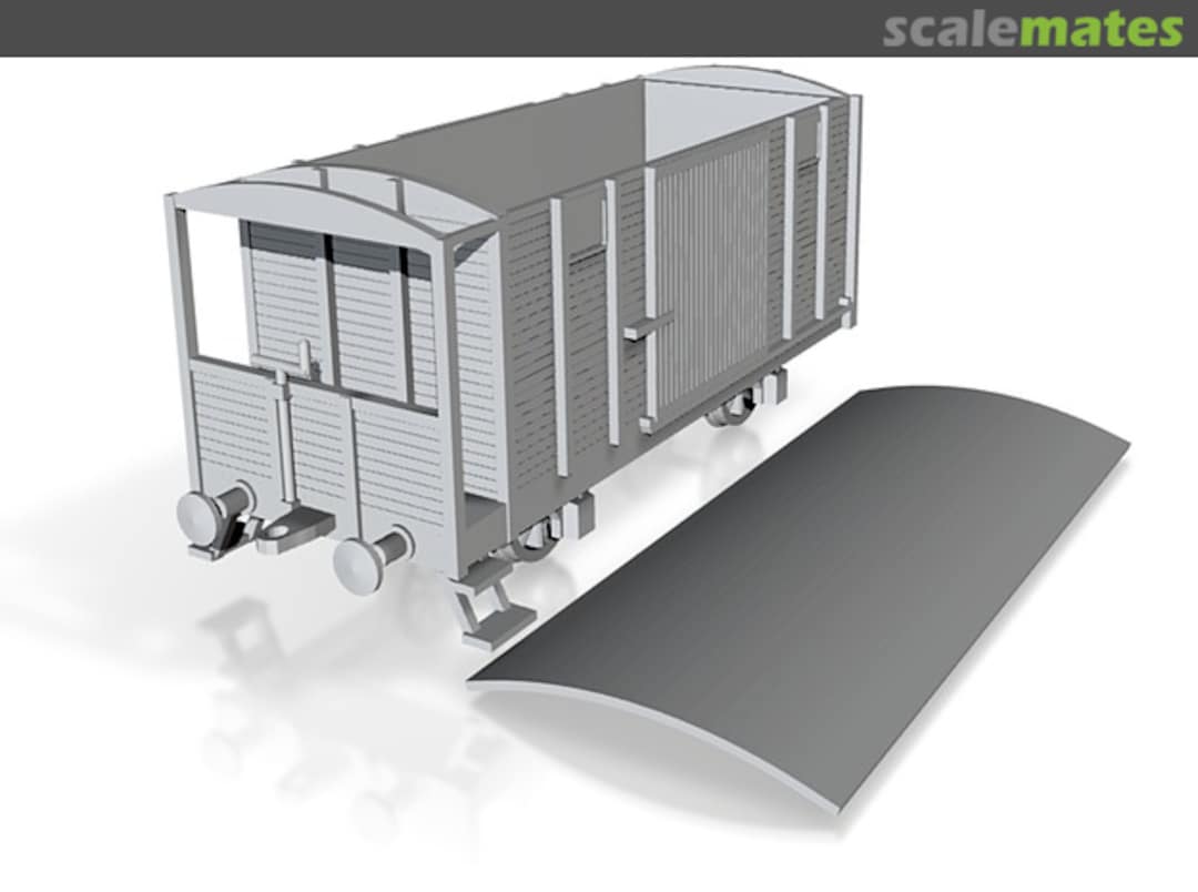 Boxart Soviet 2 axle box car brake Decapod Models Boxart Soviet 2 axle box car brake Decapod Models