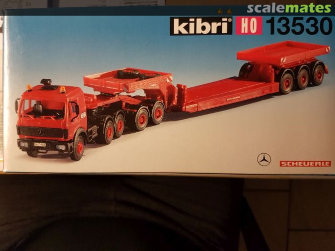 Boxart MB Tieflader mit 2achs Dolly 13530 Kibri Boxart MB Tieflader mit 2achs Dolly 13530 Kibri