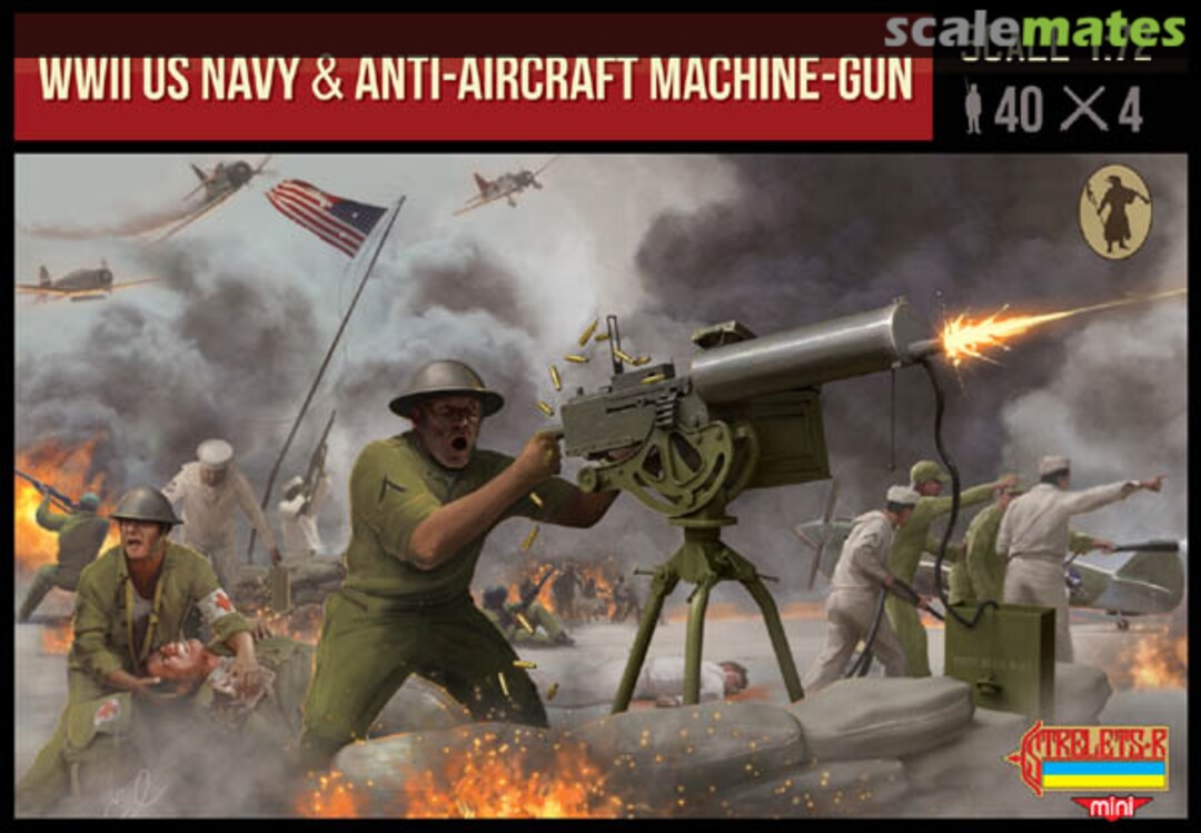 Boxart US Navy Sailors & Browning M2 AA-Machine-Gun M112 Strelets-R Boxart US Navy Sailors & Browning M2 AA-Machine-Gun M112 Strelets-R