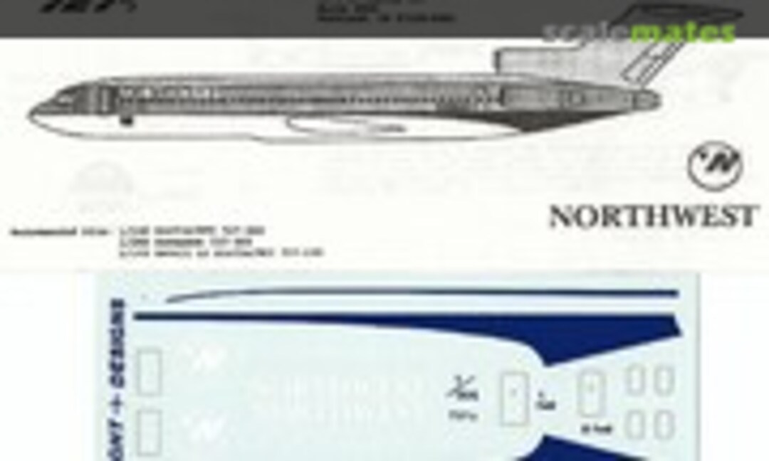 1:144 727's - Northwest (Flight Designs )