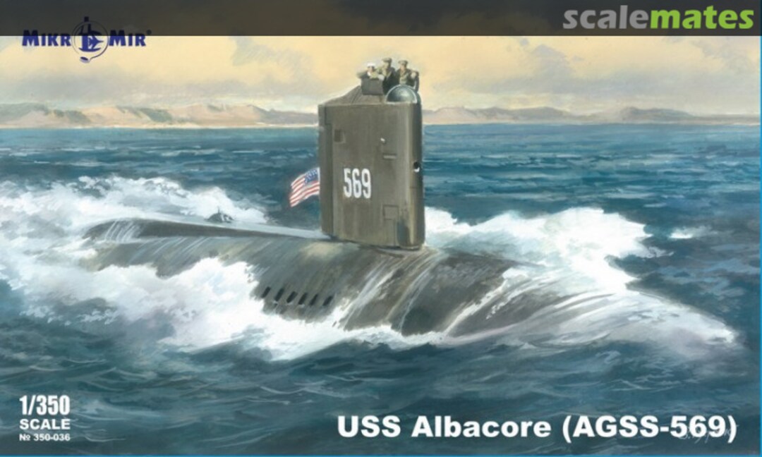 Boxart USS Albacore AGSS-569 350-036 MikroMir Boxart USS Albacore AGSS-569 350-036 MikroMir