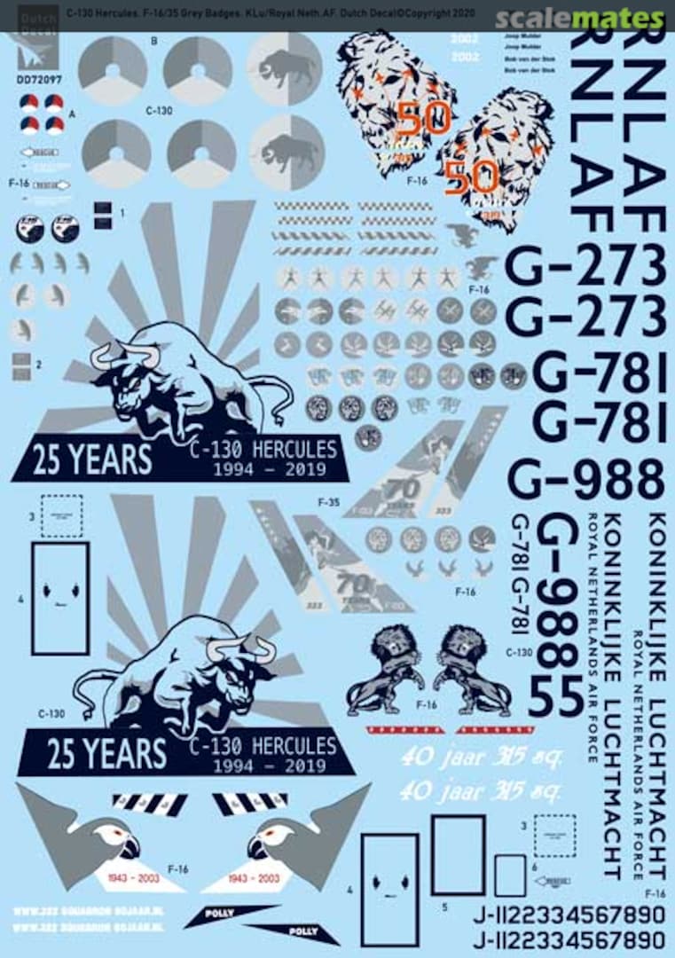Boxart Lockheed C-130H Hercules DD72097 Dutch Decal Boxart Lockheed C-130H Hercules DD72097 Dutch Decal