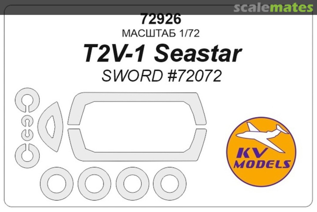 Boxart T2V-1 SeaStar - painting masks + masks for disks and wheels 72926 KV Models Boxart T2V-1 SeaStar - painting masks + masks for disks and wheels 72926 KV Models
