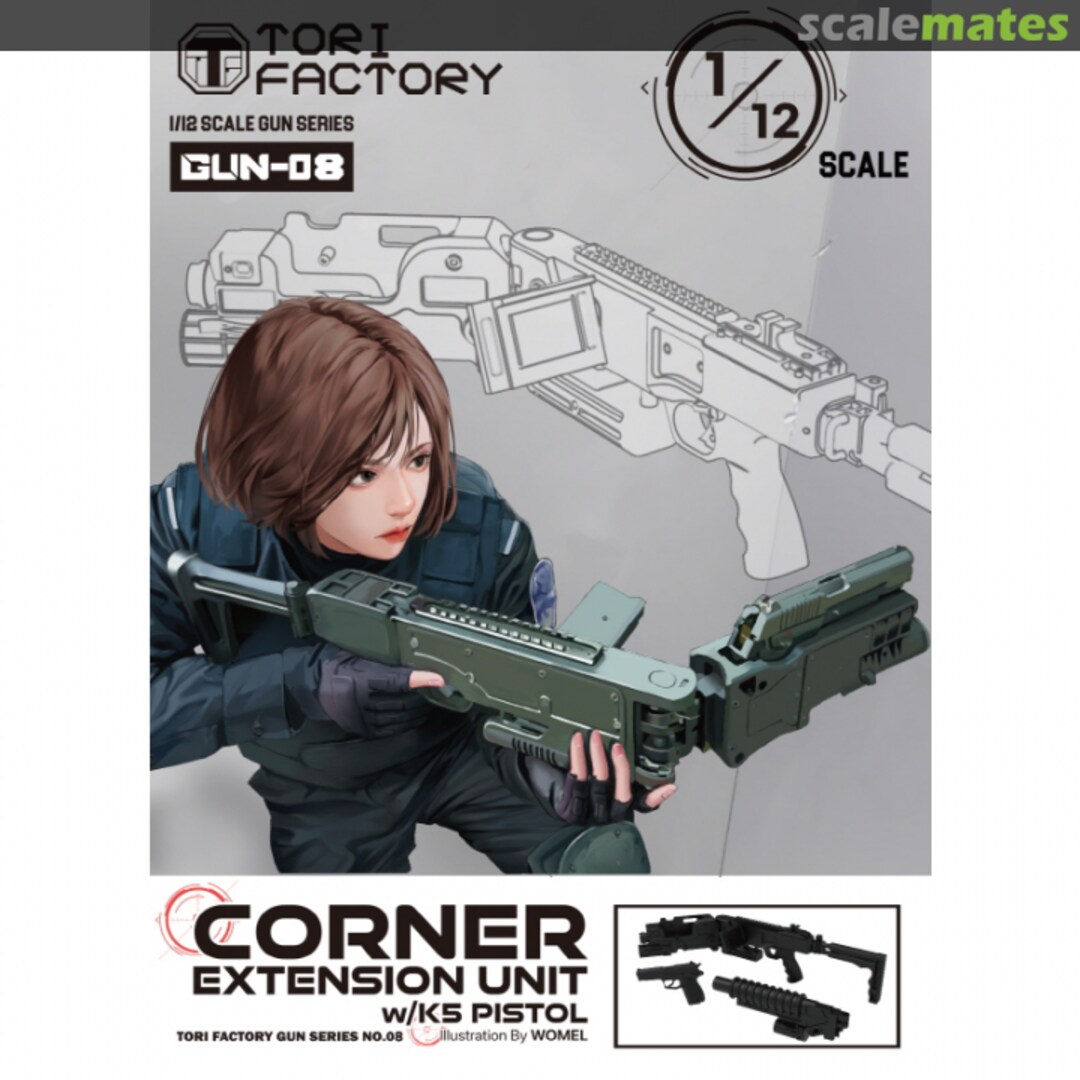 Boxart Korean Army Corner Extension Unit & K5 Pistol Set GUN-08 Tori Factory Boxart Korean Army Corner Extension Unit & K5 Pistol Set GUN-08 Tori Factory