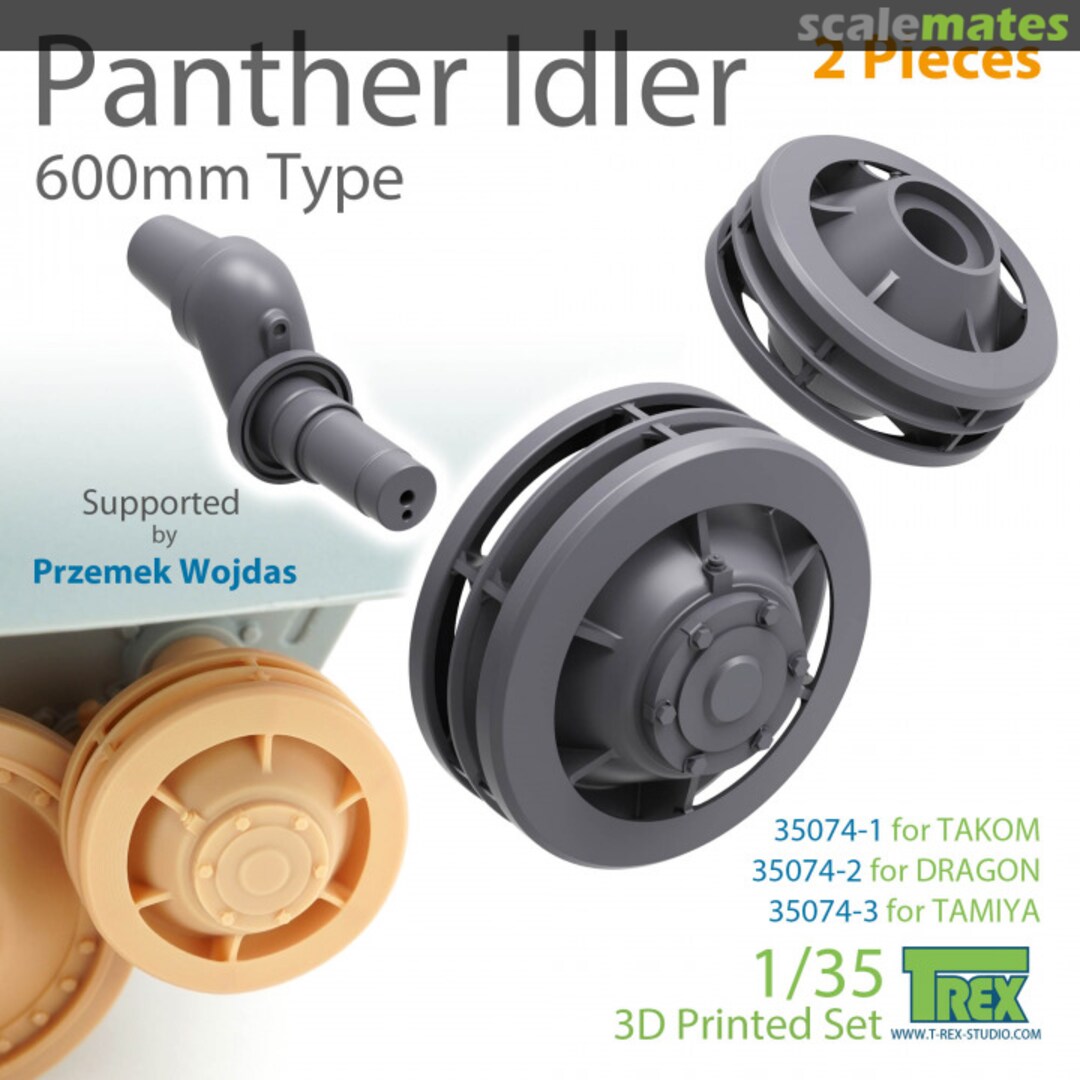 Boxart Panther Idler 600mm Type (2 Pieces) TR35074-2 T-Rex Studio Boxart Panther Idler 600mm Type (2 Pieces) TR35074-2 T-Rex Studio