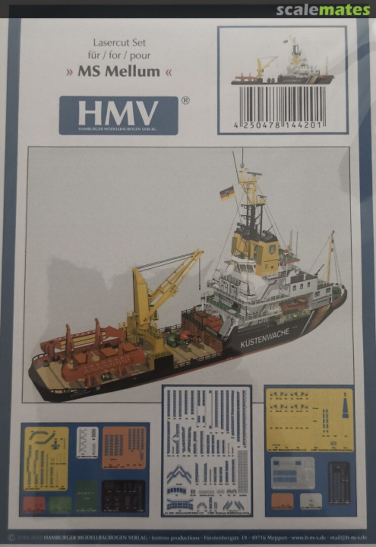 Boxart MS Mellum 4420 HMV Hamburger Modellbaubogen Verlag Boxart MS Mellum 4420 HMV Hamburger Modellbaubogen Verlag