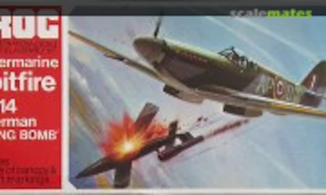 1:72 Supermarine Spitfire Mk14 &amp; German 'Flying Bomb' (FROG F 194)