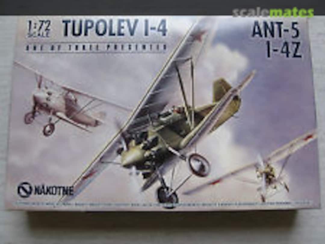Boxart Tupolev I-4 / ANT-5 / I-4Z Nakotne Boxart Tupolev I-4 / ANT-5 / I-4Z Nakotne
