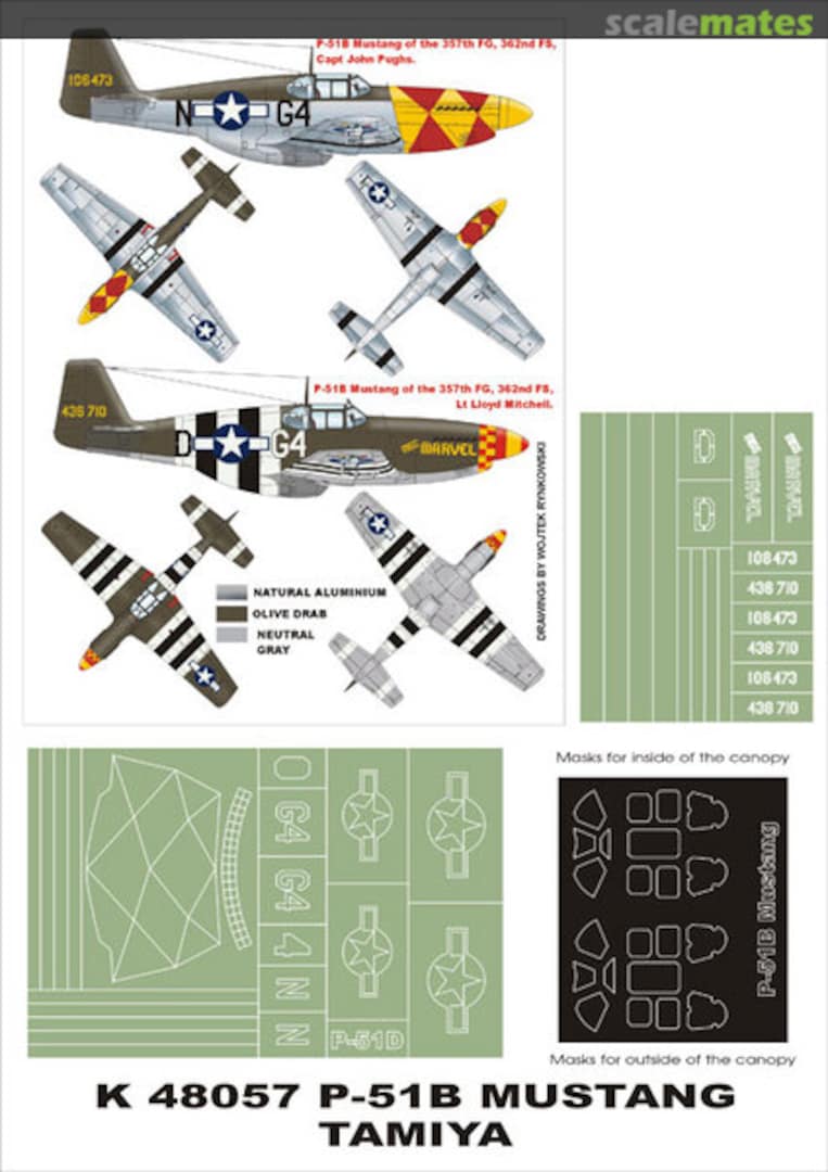 Boxart P-51B Mustang K48057 Montex Boxart P-51B Mustang K48057 Montex