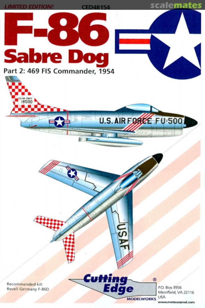 Boxart F-86 Sabre Dog CED48154 Cutting Edge Modelworks Boxart F-86 Sabre Dog CED48154 Cutting Edge Modelworks