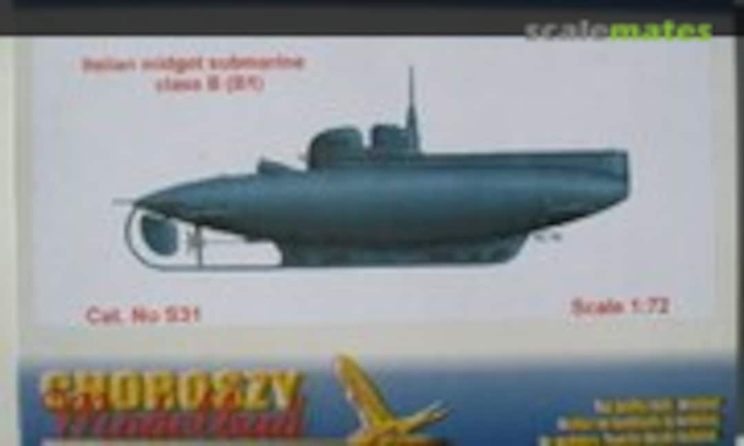 1:72 Italian Midget submarine class B (B1) (Choroszy Modelbud S31) S31