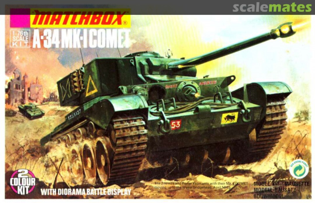 Boxart A-34 Mk-1 Comet 40072 Matchbox Boxart A-34 Mk-1 Comet 40072 Matchbox