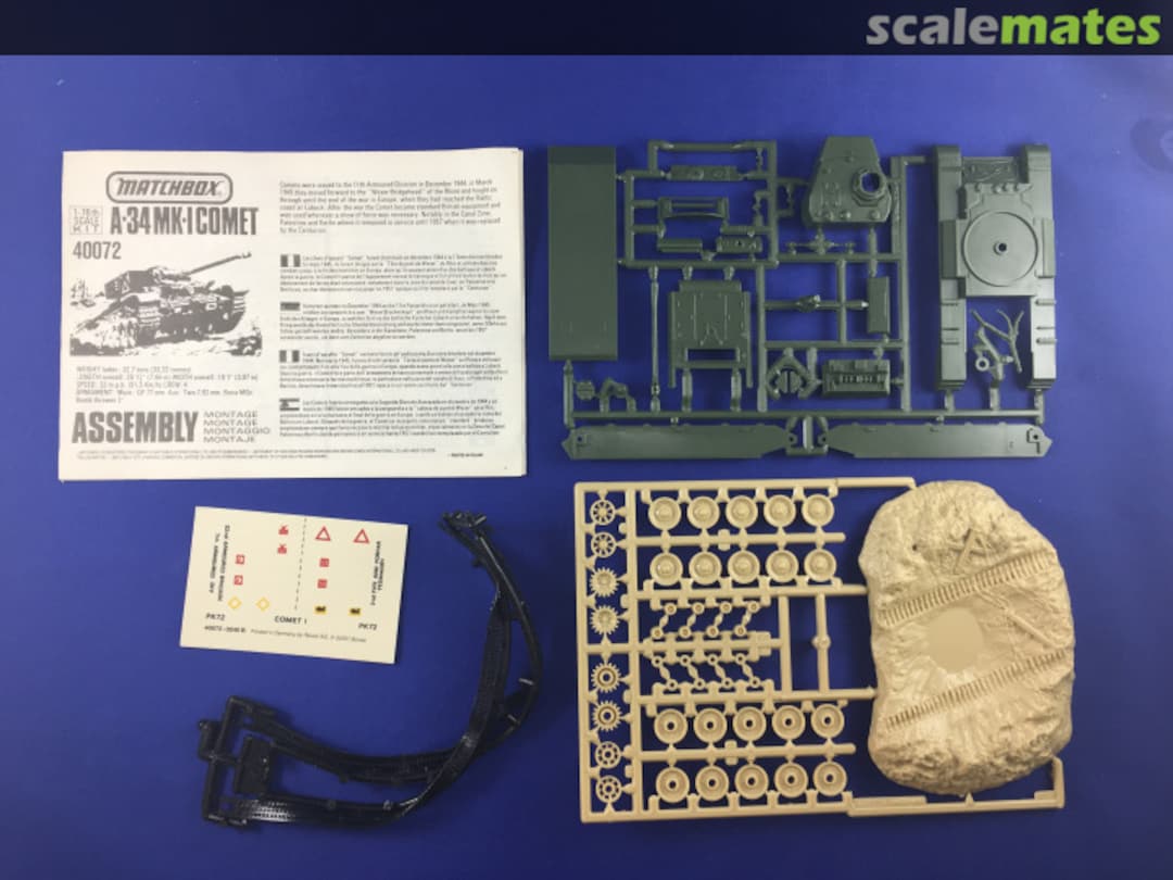 Contents A-34 Mk-1 Comet 40072 Matchbox Contents A-34 Mk-1 Comet 40072 Matchbox