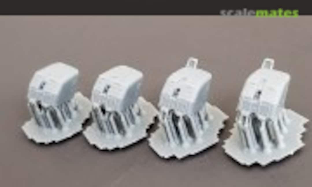 1:350 Benson-class and Gleaves-class 5"/38 Mounts, all steel-top (turrets) (Model Monkey 350-Benson steel-top) 350-Benson steel-top