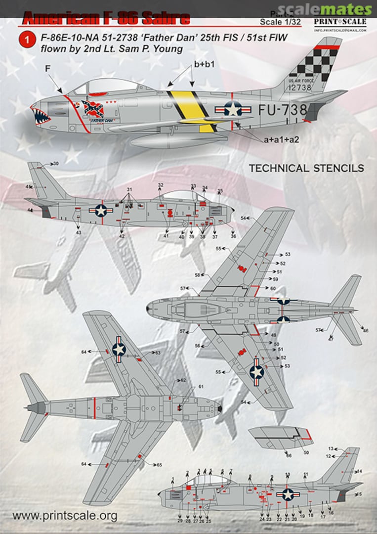 Boxart American F-86 Sabre Part 2 32-018 Print Scale Boxart American F-86 Sabre Part 2 32-018 Print Scale