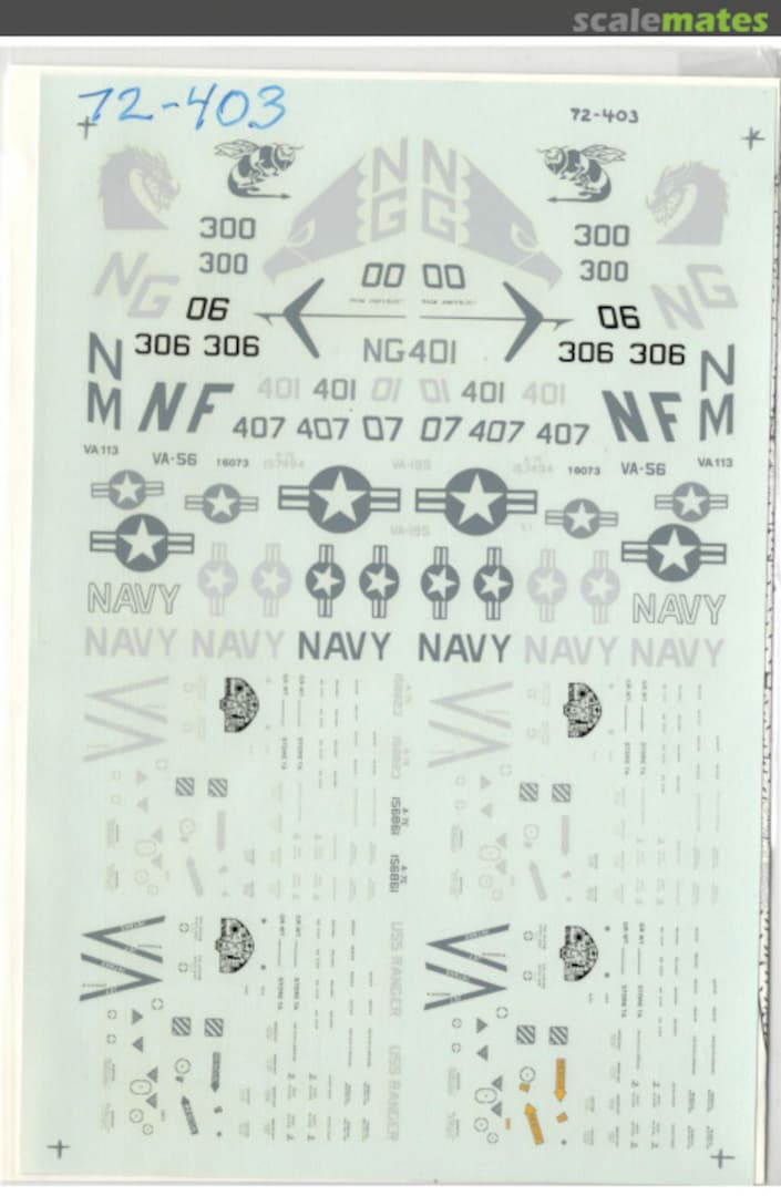 Boxart A-7Es 72-403 Microscale Boxart A-7Es 72-403 Microscale