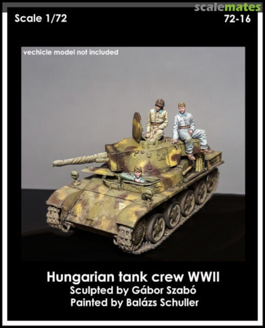 Boxart Hungarian Tank Crew 72-16 Black Army Modells