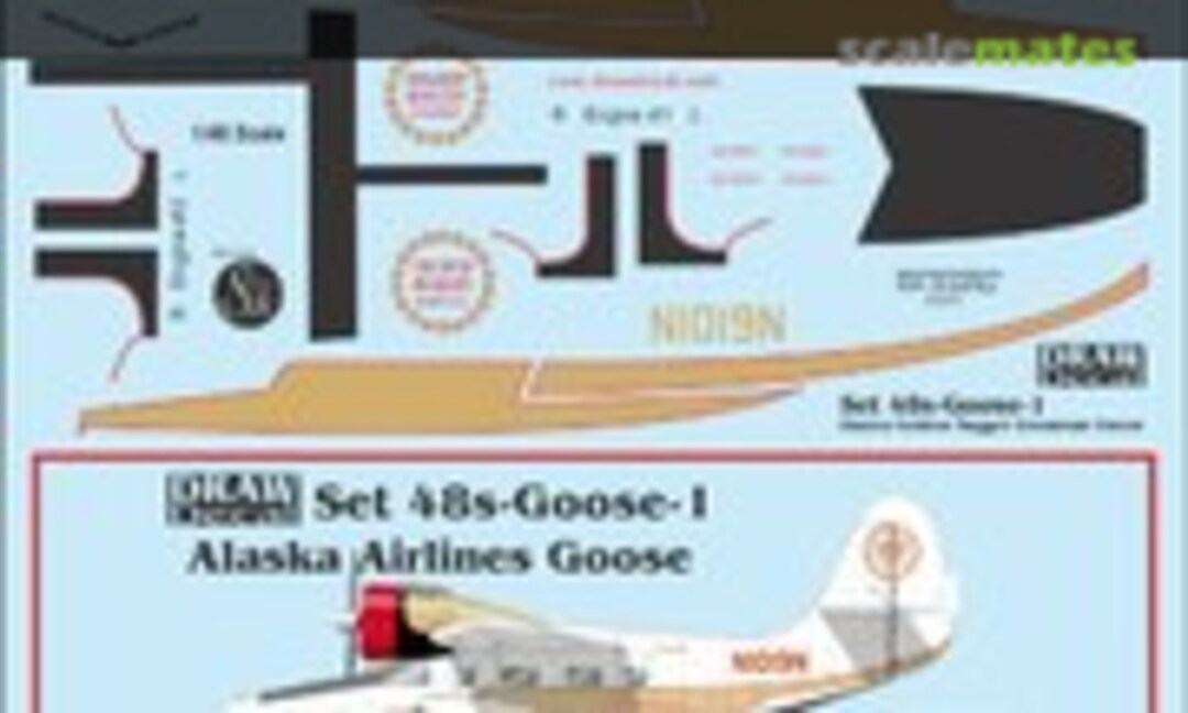1:48 Grumman G-21 Goose (Draw Decal 48-Goose-1) 48-Goose-1