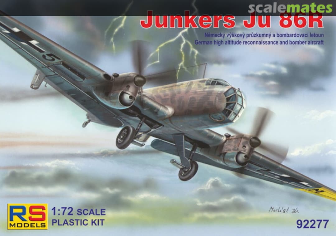 Boxart Junkers Ju 86R 92277 RS Models Boxart Junkers Ju 86R 92277 RS Models