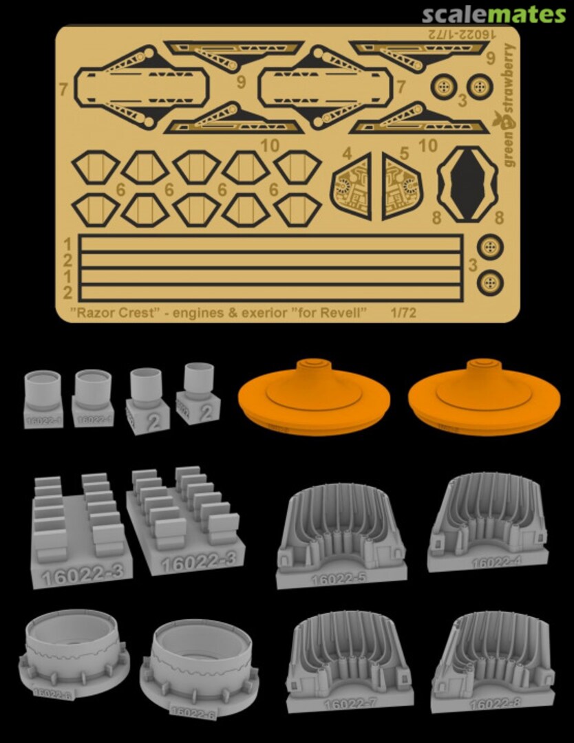 Boxart "Razor Crest" - engines & exterior 16022-1/72 Greenstrawberry Boxart "Razor Crest" - engines & exterior 16022-1/72 Greenstrawberry