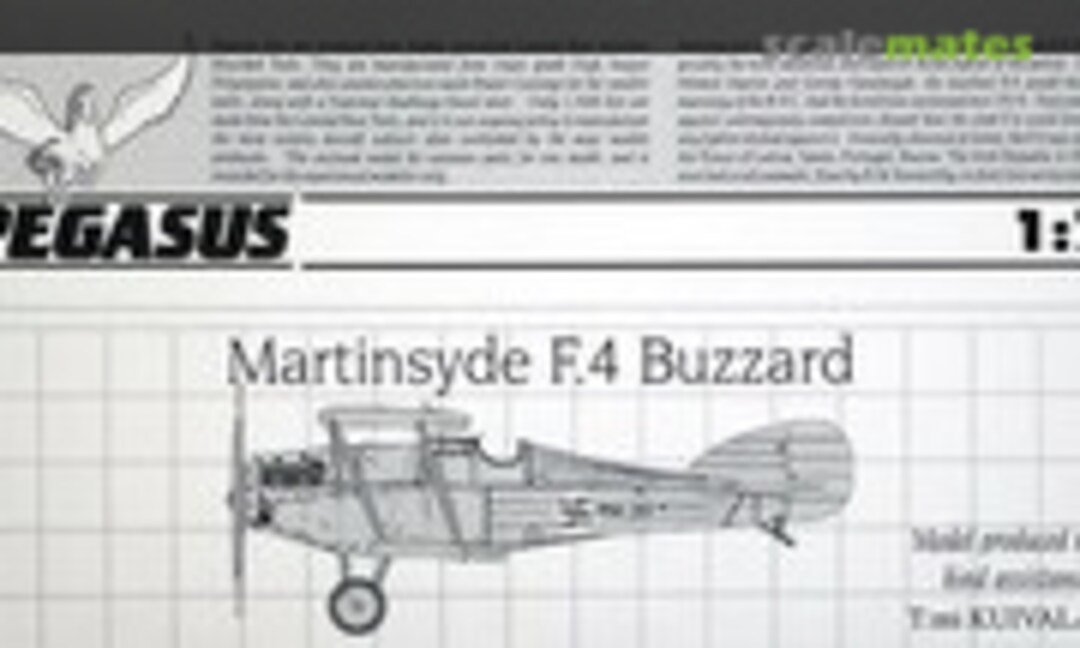1:72 Martinsyde F.4 Buzzard (Pegasus 4016) 4016