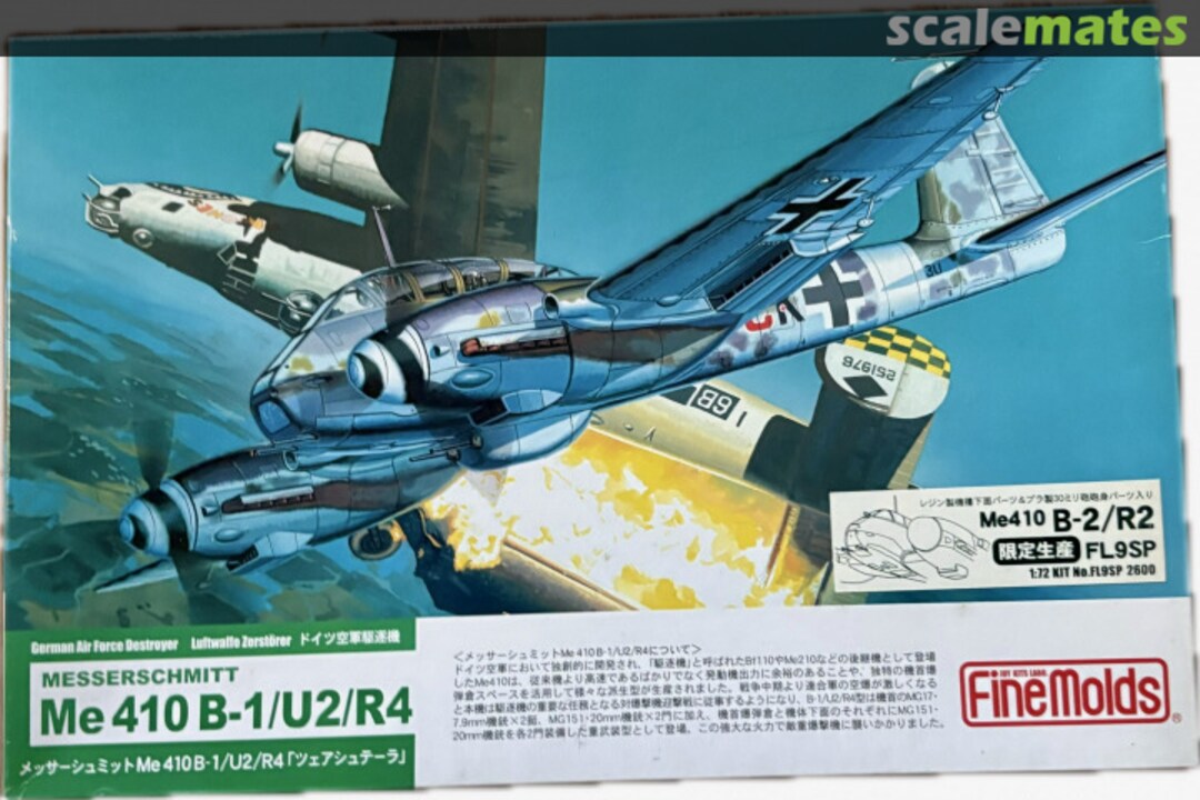 Boxart Messerschmitt Me 410 B-2/R2 FL9SP Fine Molds Boxart Messerschmitt Me 410 B-2/R2 FL9SP Fine Molds