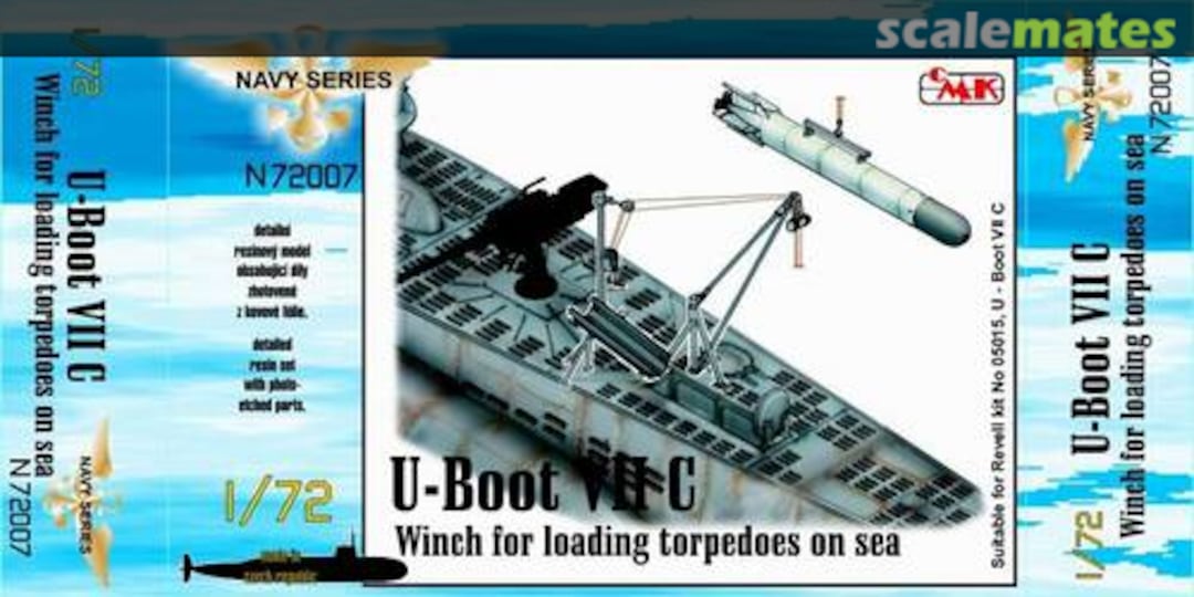 Boxart U-Boot VII C Winch For Loading Torpedoes On Sea N72007 CMK Boxart U-Boot VII C Winch For Loading Torpedoes On Sea N72007 CMK