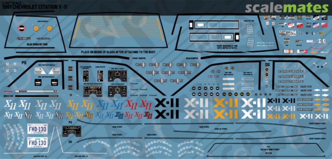 Boxart 1981 Chevrolet Citation X-11 RKD819 Rays Kits Decals Boxart 1981 Chevrolet Citation X-11 RKD819 Rays Kits Decals