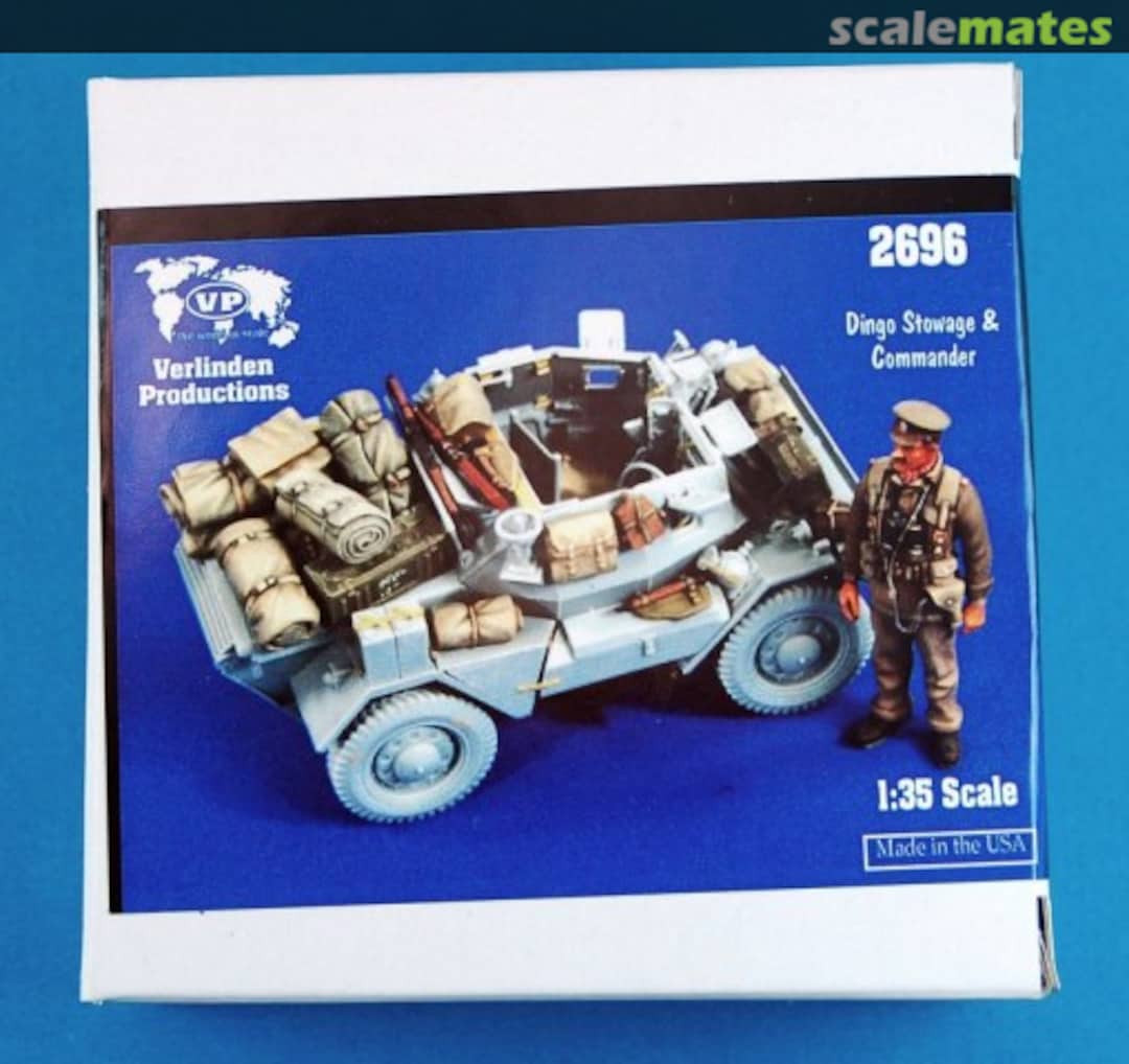 Boxart Dingo stowage & commander 2696 Verlinden Productions Boxart Dingo stowage & commander 2696 Verlinden Productions