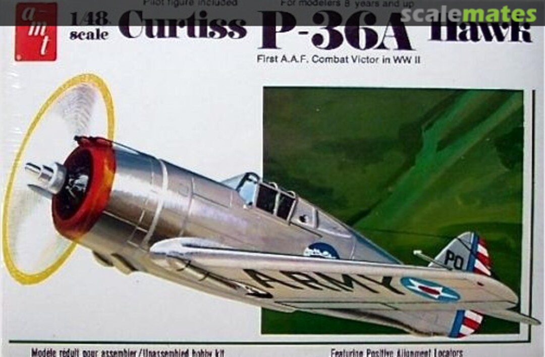 Boxart Curtiss P-36A Hawk T645 AMT Boxart Curtiss P-36A Hawk T645 AMT