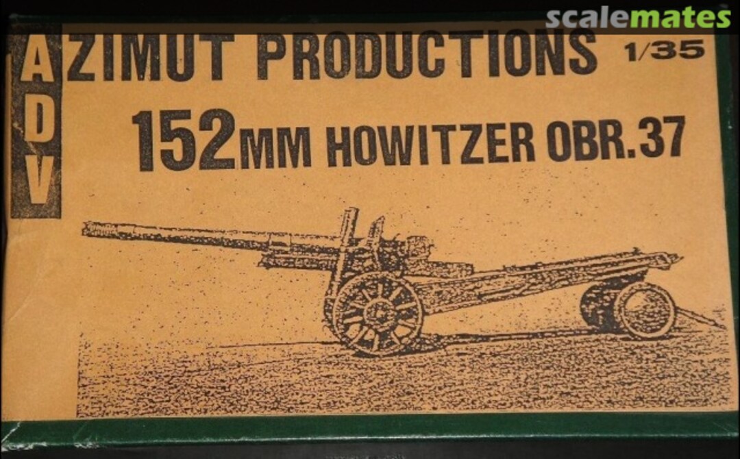 Boxart 152mm OBR.37 (Model M1910/34) Soviet howitzer 35085 ADV Azimut Boxart 152mm OBR.37 (Model M1910/34) Soviet howitzer 35085 ADV Azimut
